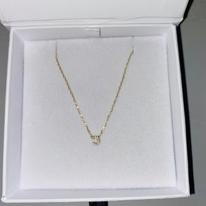 Adina’s pavé initial necklace